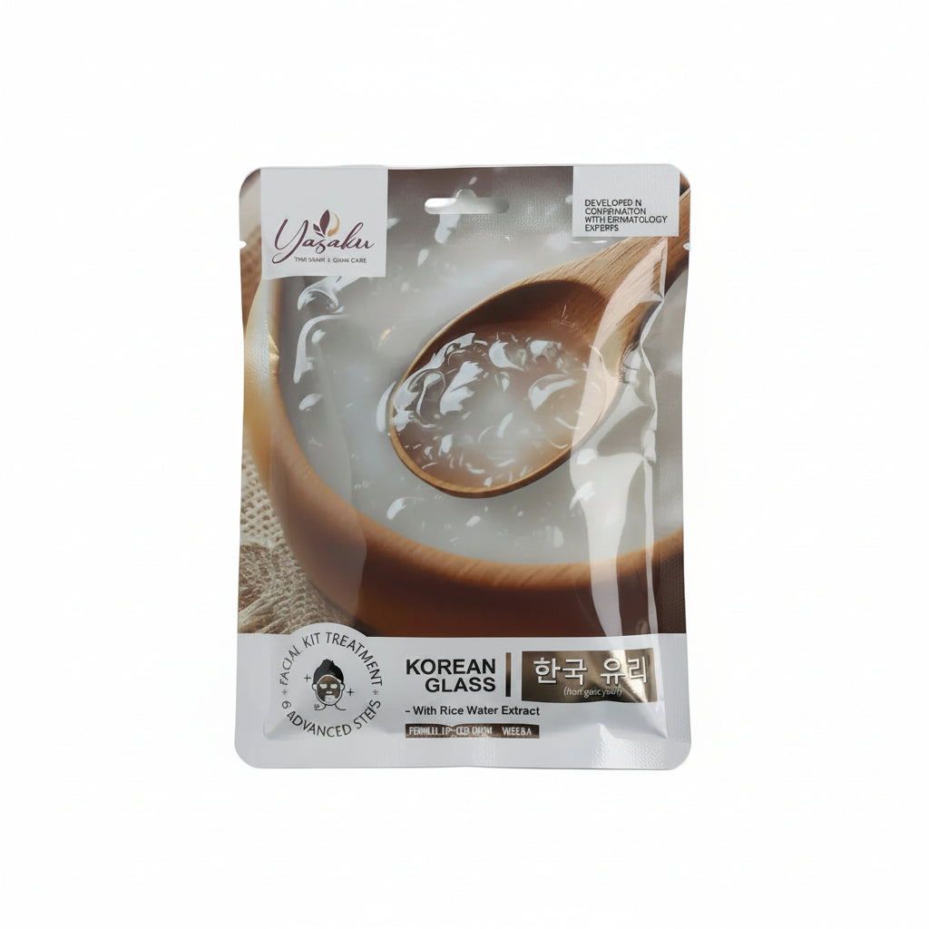 YASAKU KOREAN GLASS WITH RICE WATER EXTRACT 6 ADVANCED STEPS FACIAL KIT