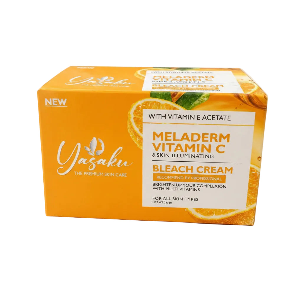 YASAKU MELADERM VITAMIN C & SKIN ILLUMINATING BLEACH CREAM (300G)