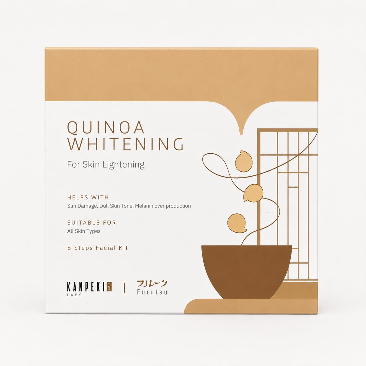 KANPEKI PRO QUINOA WHITENING FOR SKIN LIGHTENING (8 STEPS FACIAL)