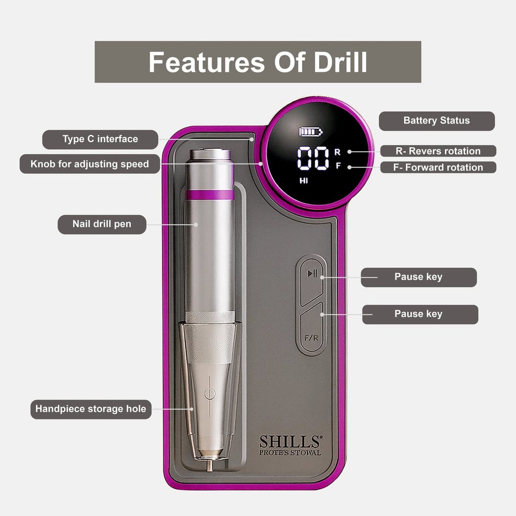 SHILLS PROFESSIONAL NAIL POLISHER -508 (35000RPM)