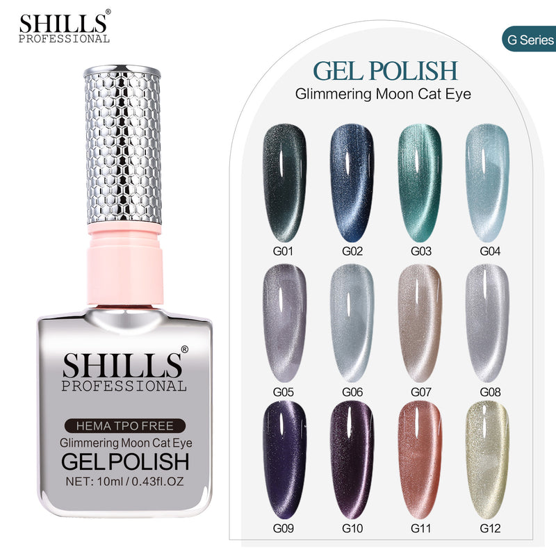 SHILLS PROFESSIONAL GLIMMERING MOON CAT EYE GEL POLISH SET