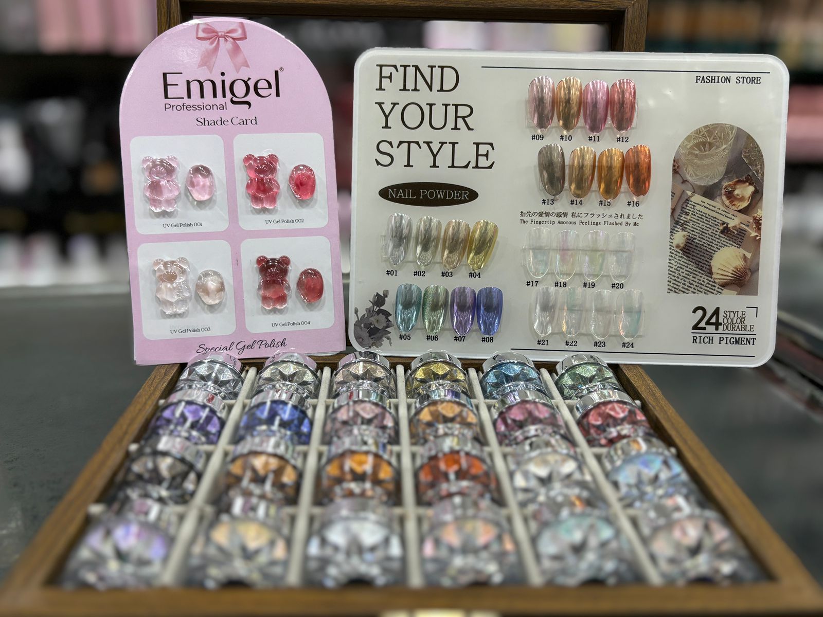 Combo Holographic Chrome Set+EMI Base polish set2