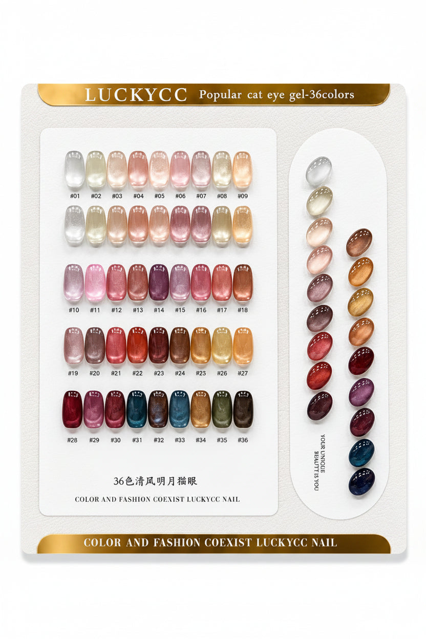 LUCKYCC POPULAR CAT EYE GEL POLISH SET (36 PCS)