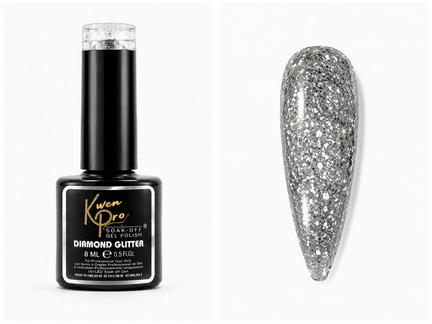 KWEN PRO DIAMOND GLITTER CAT EYE GEL POLISH  55NO