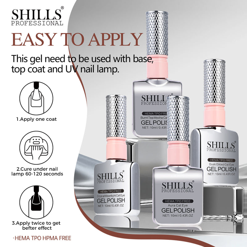 SHILLS PROFESSIONAL BURNT TEA MOCHA 12 Polish set