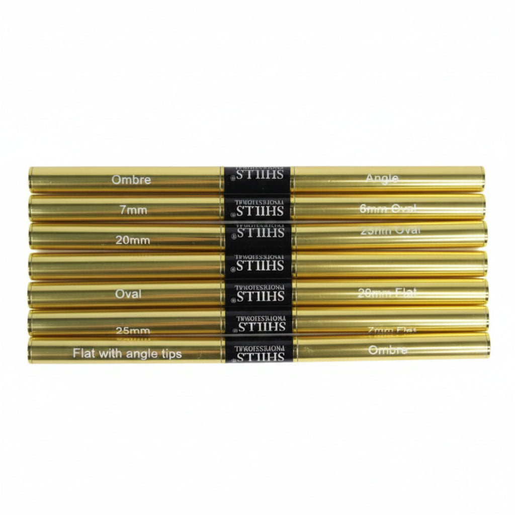 SHILLS PROFESSIONAL NAIL ART BRUSH SET GOLDEN