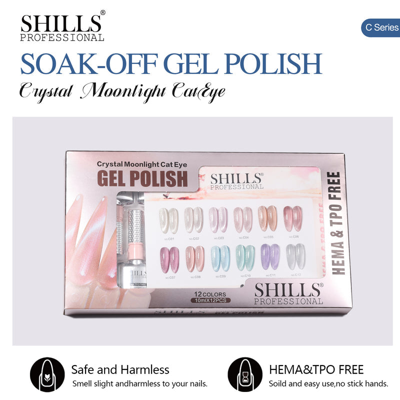 SHILLS PROFESSIONAL CRYSTAL MOONLIGHT CAT EYE GEL POLISH SET
