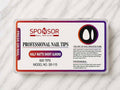 SPONSOR HALF MATTE SHORT ALMOND NAIL TIPS (600TIPS)
