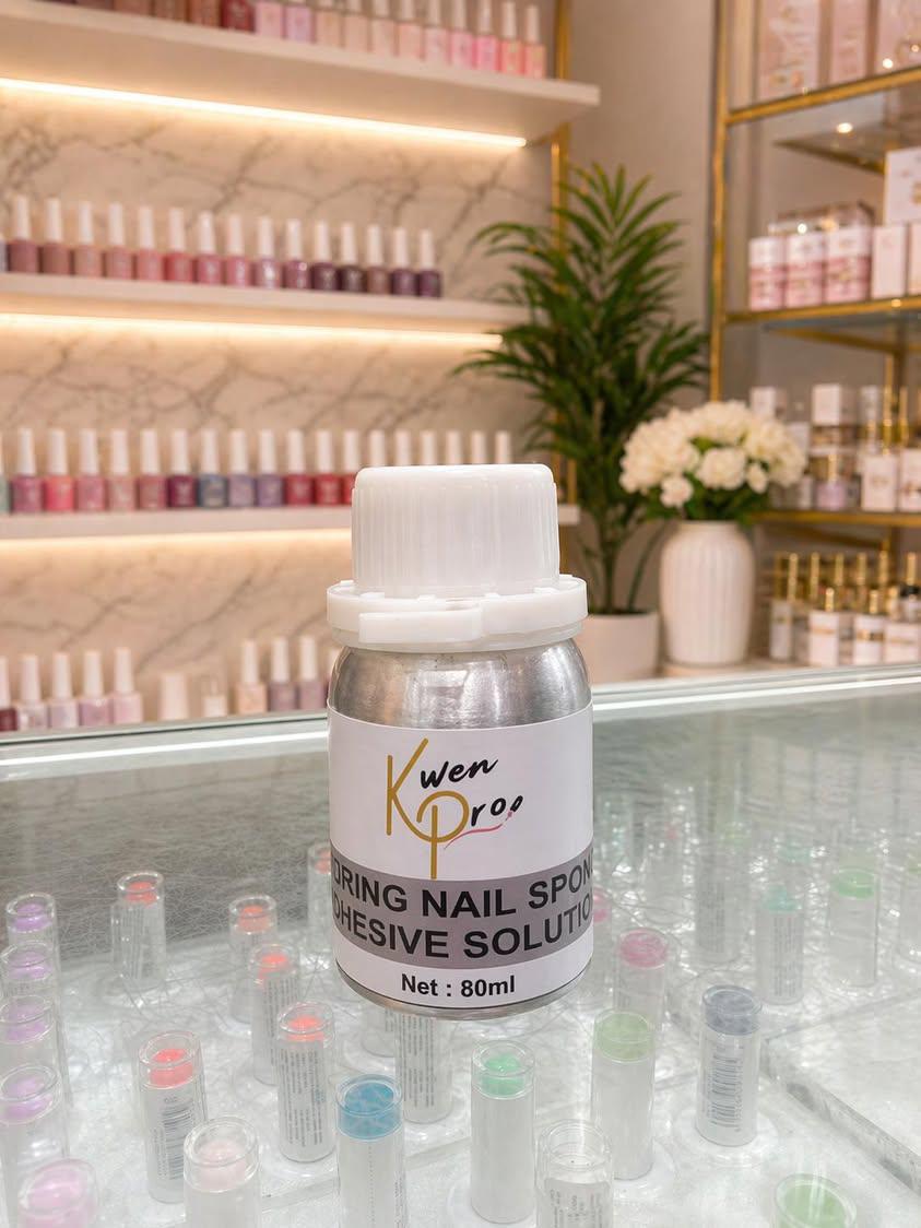 KWEN PRO WEARING NAIL SPONGE ADHESIVE SOLUTION 80ML