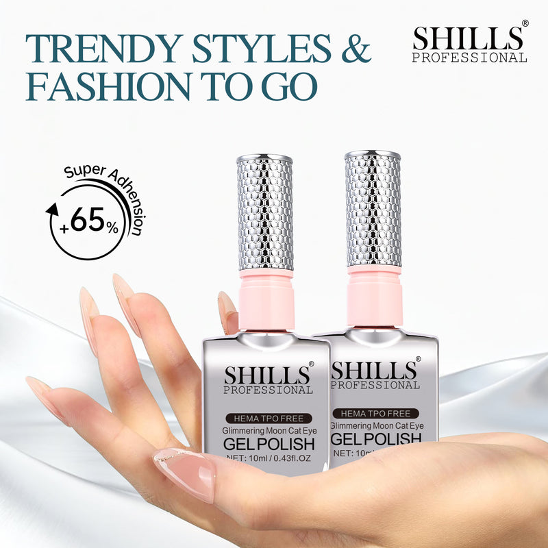 SHILLS PROFESSIONAL GLIMMERING MOON CAT EYE GEL POLISH SET