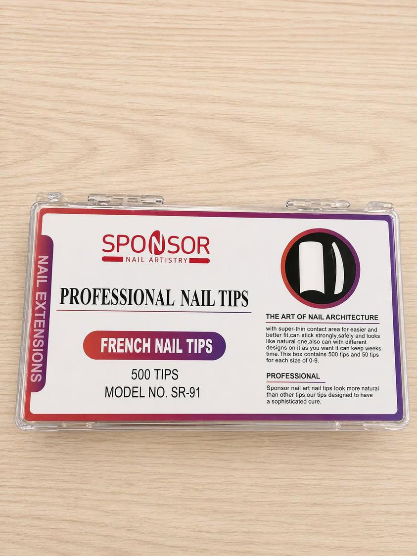 SPONSOR  FRENCH NAIL TIPS (500TIPS)