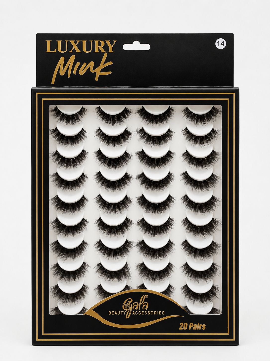 GALA EYELASHES 20PAIRS (14no)