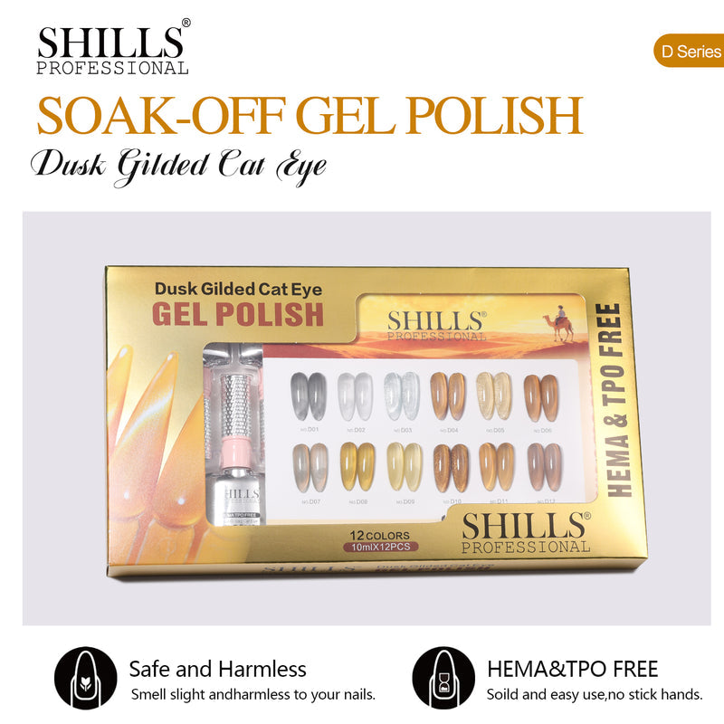 SHILLS PROFESSIONAL DUSK GLIDED CAT EYE GEL POLISH SET
