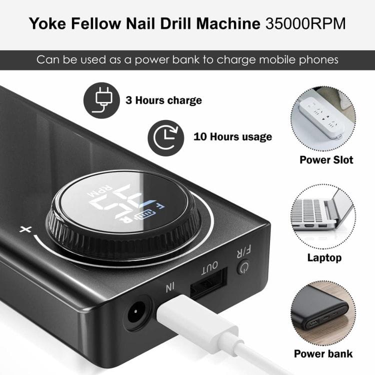 SHILLS PROFESSIONAL YOKE FELLOW NAIL DRILL MACHINE (35000RPM)