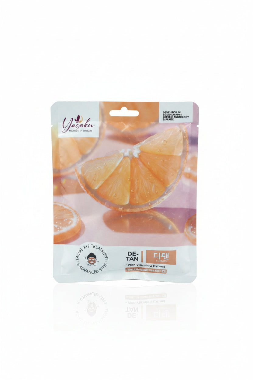 YASAKU DE-TAN FACIAL KIT 6 ADVANCED STEPS
