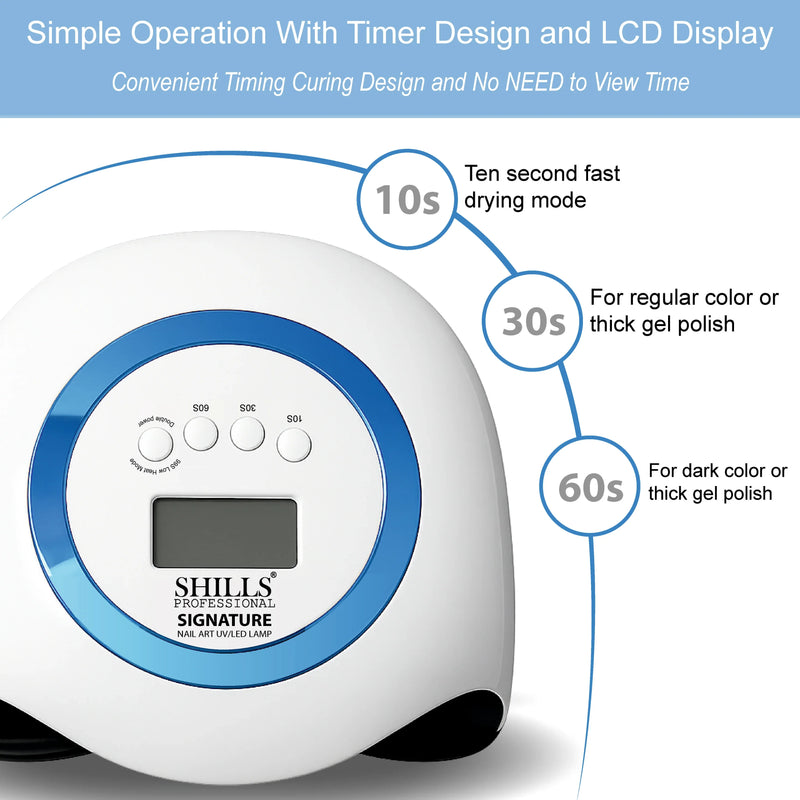 SHILLS PROFESSIONAL NAIL ART UV LED LAMP