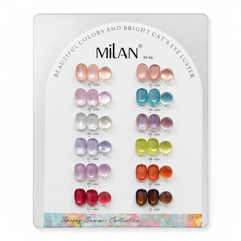 MILAN CAT EYE GEL POLISH ( 12 PCS)