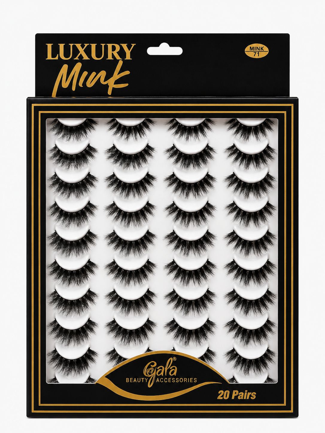 GALA EYELASHES 20PAIRS (MINK 71)