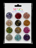 12-COLOR NAIL ART GLITTER DECORATION SETS
