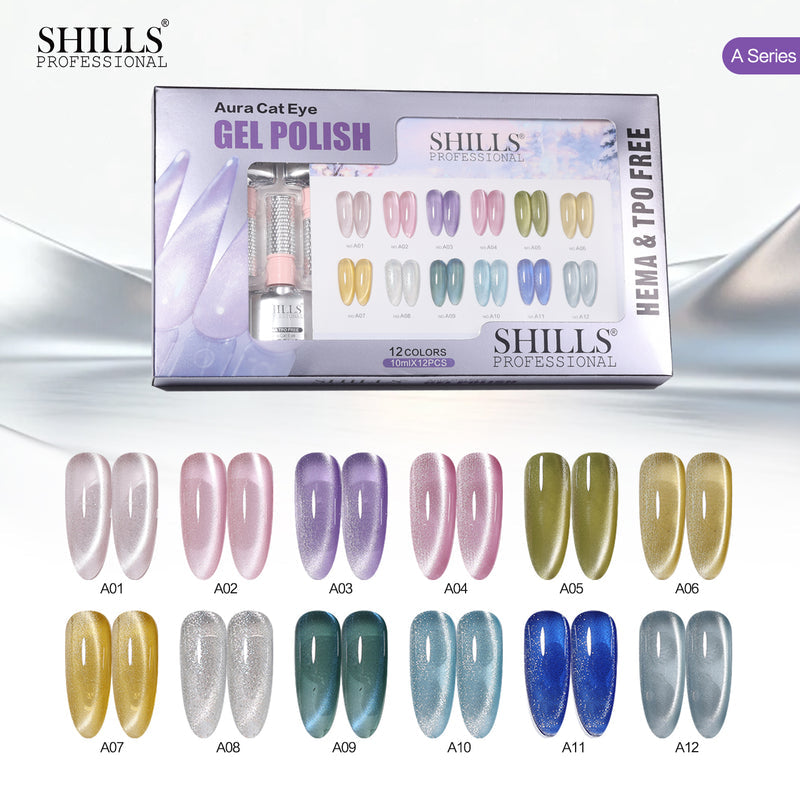 SHILLS PROFESSIONAL AURA CAT EYE GEL POLISH SET