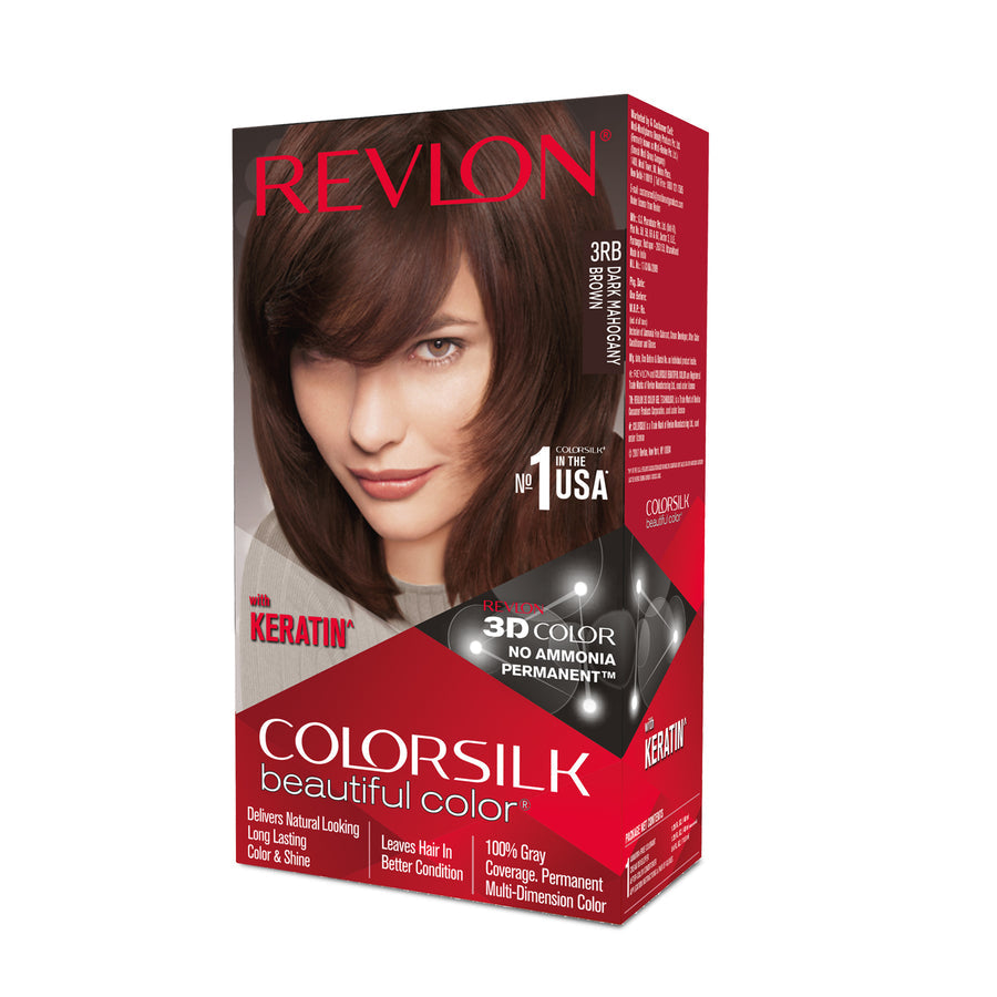 REVLON COLORSILK BEAUTIFUL COLOR PERMANENT HAIR DYE (3RB)