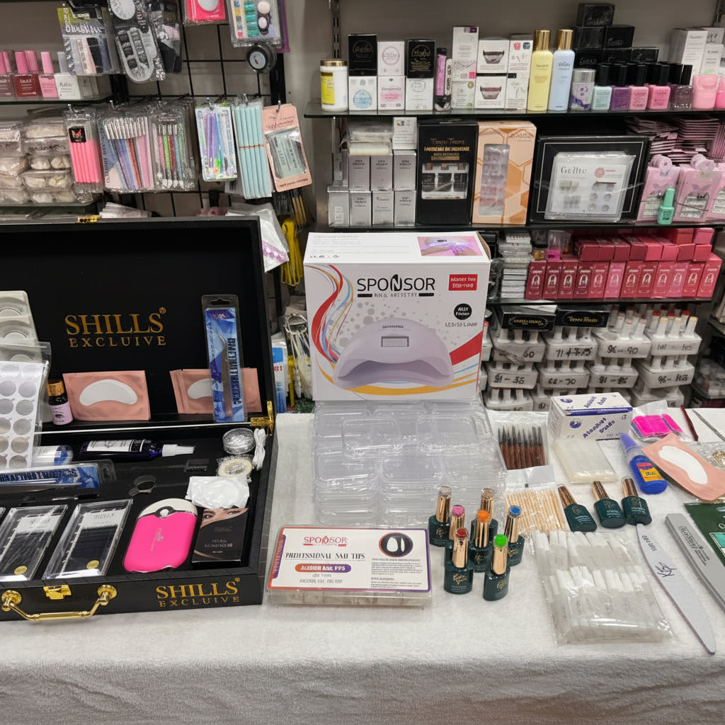 PRESS ON NAIL+ SHILLS EYELASH KIT COMBO
