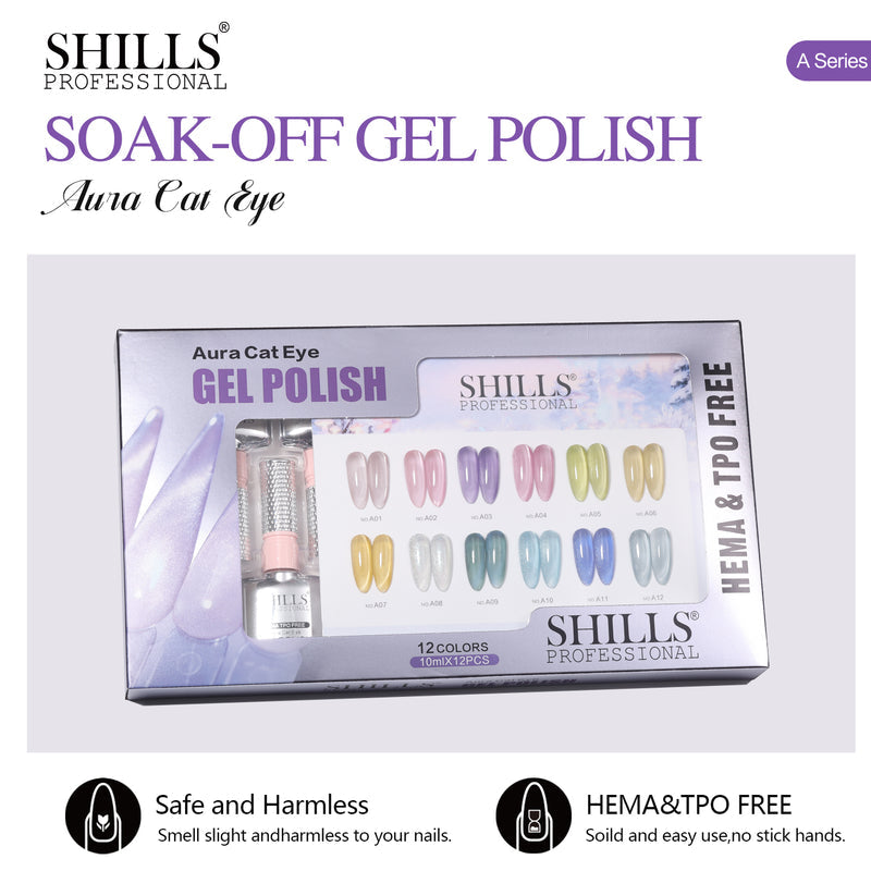 SHILLS PROFESSIONAL AURA CAT EYE GEL POLISH SET