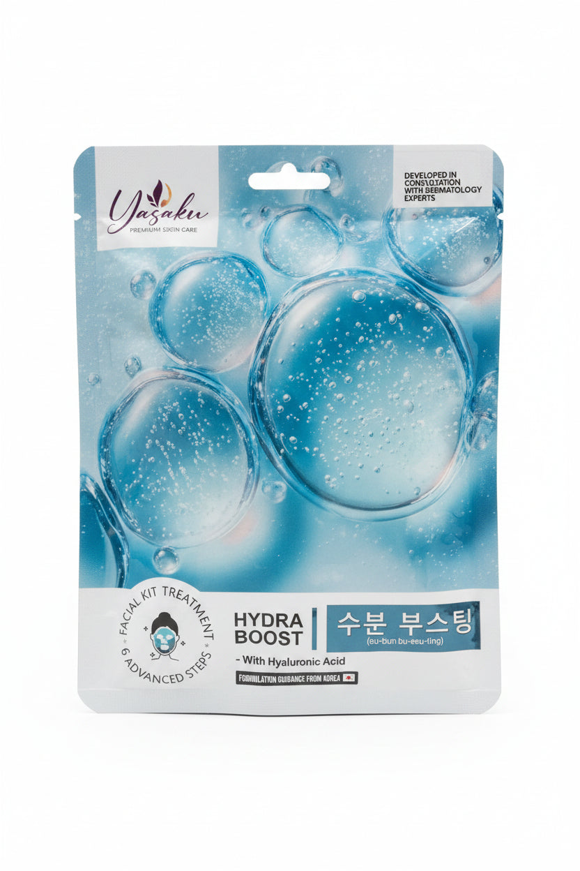 YASAKU HYDRA BOOST WITH HYALURONIC ACID 6 ADVANCED STEPS FACIAL KIT