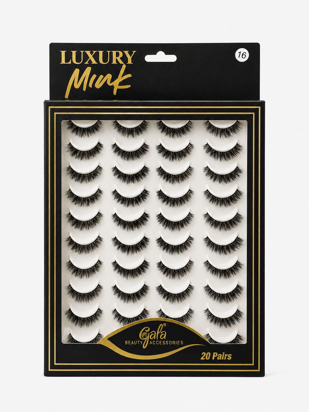 GALA EYELASHES 20PAIRS (16no)
