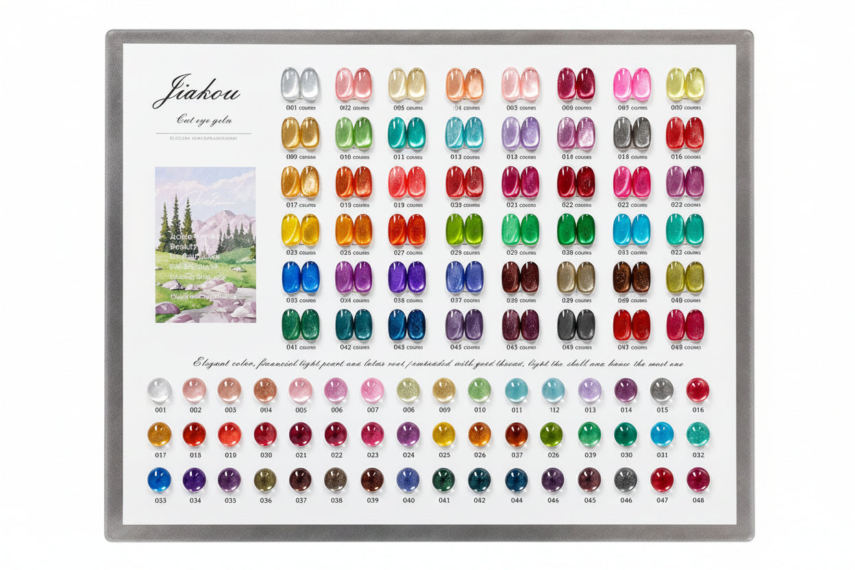 JIAKOU CAT EYE GEL POLISH SET (48 PCS)