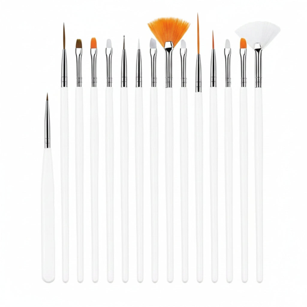 SHILLS PROFESSIONAL 15PCS NAIL ART ALL BRUSH SET