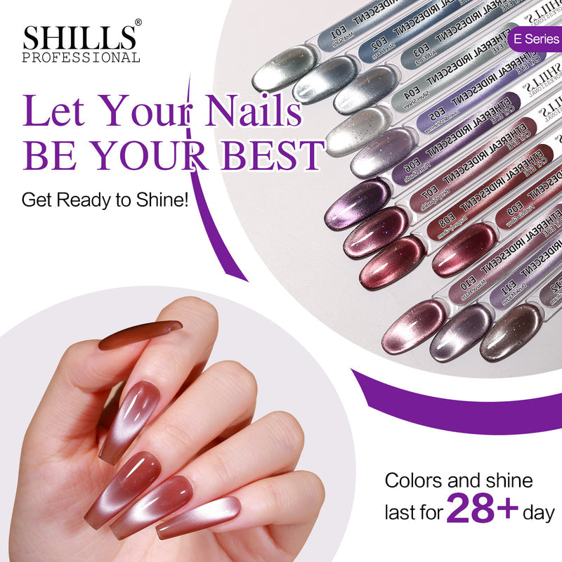 Shills Professional Ethereal Iridescent Cat Eye Gel  12 Polish Set