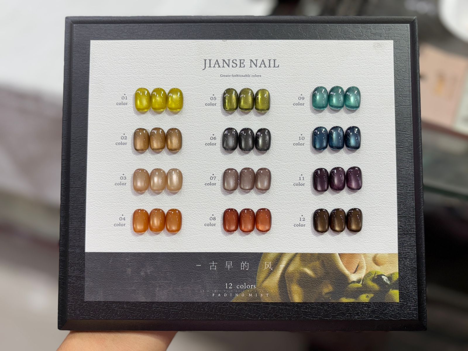 JIANSE NAIL Silk Cat Eye 12pc Set