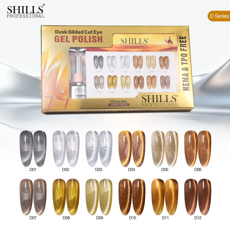 SHILLS PROFESSIONAL DUSK GLIDED CAT EYE GEL POLISH SET