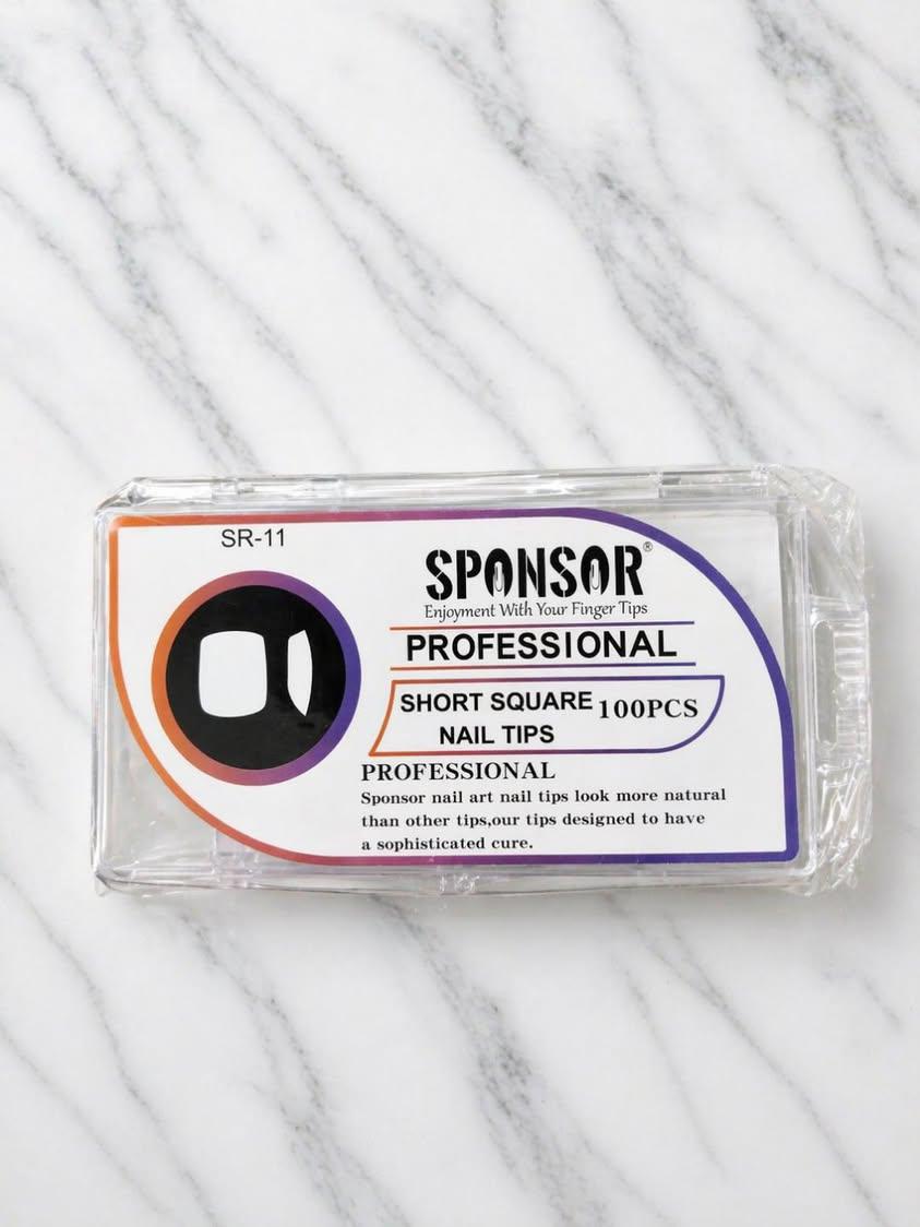 SPONSOR SHORT SQUARE NAIL TIPS (100PCS)