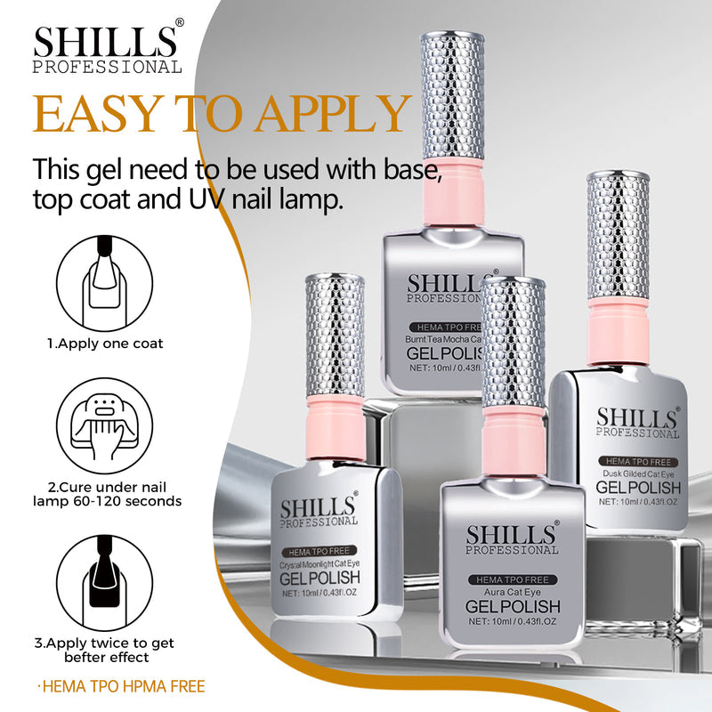 SHILLS PROFESSIONAL DUSK GLIDED CAT EYE GEL POLISH SET