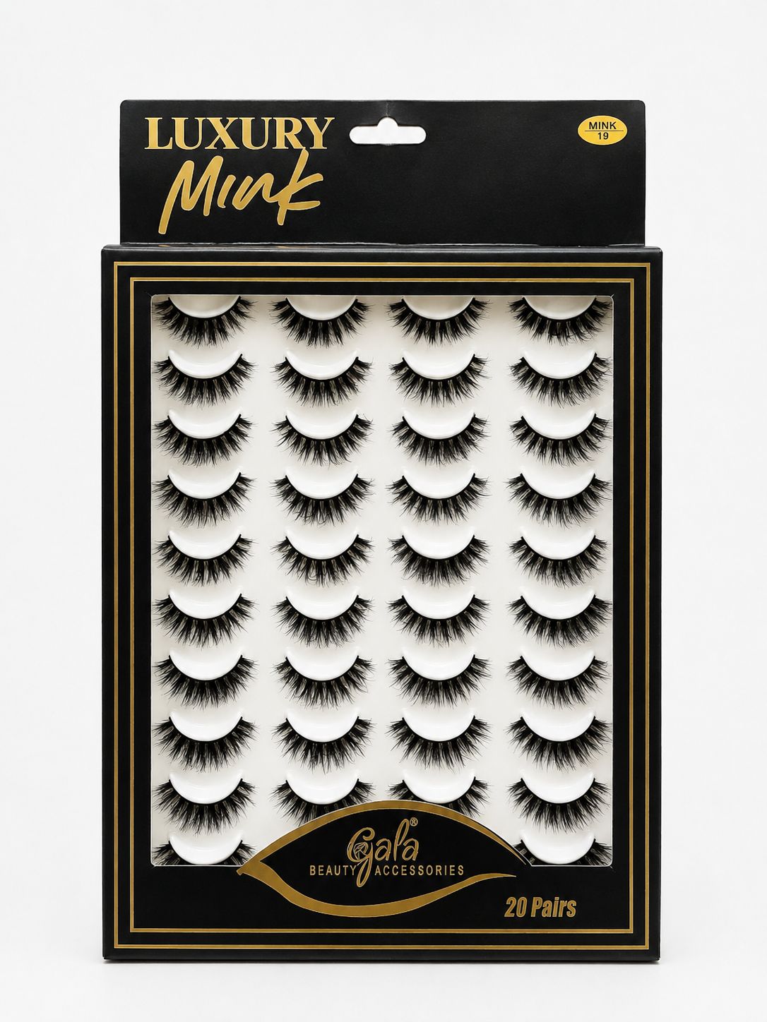 GALA EYELASHES 20PAIRS (MINK 19)