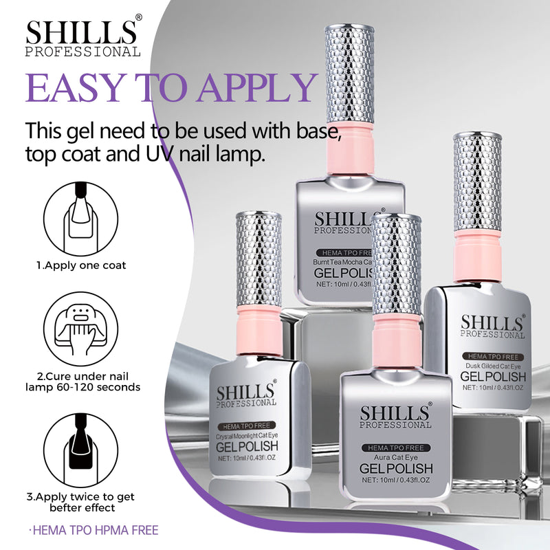 SHILLS PROFESSIONAL AURA CAT EYE GEL POLISH SET