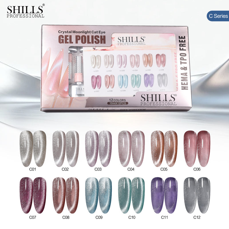 SHILLS PROFESSIONAL CRYSTAL MOONLIGHT CAT EYE GEL POLISH SET
